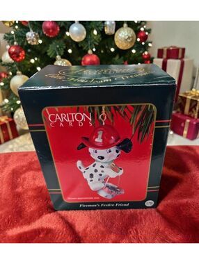 Carlton Cards Fireman's Festive Friend Dalmatian Ornament